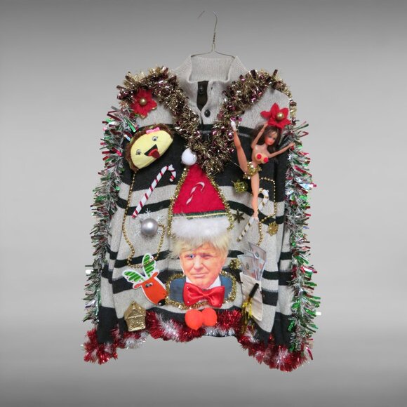 Trump Ugly Christmas Sweater Mens size Large, Funny - Picture 2 of 10